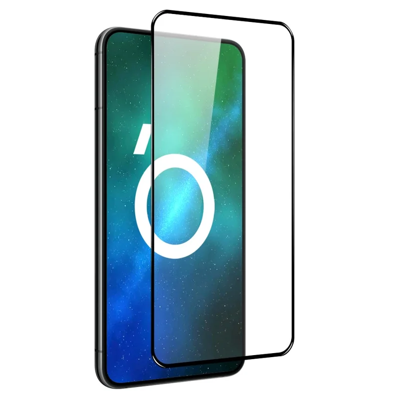 NORTHJO A+ Screen Protector For Samsung Galaxy A54 5G, Silk Printing Full Cover 2.5D 0.3mm Anti-scratch High Aluminum-silicon Glass Film - Black