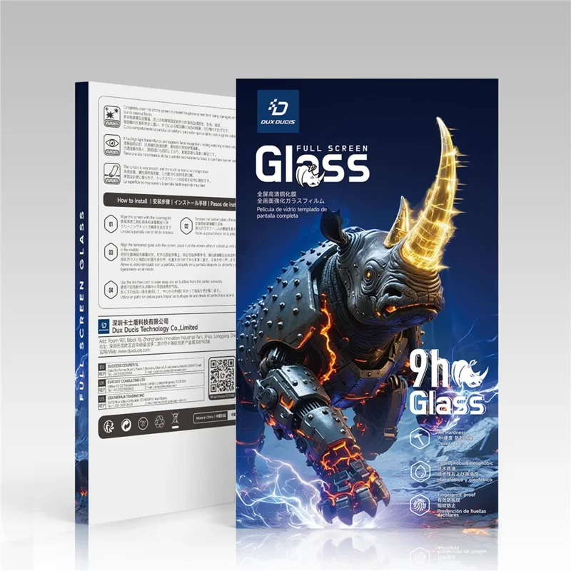 DUX DUCIS for Xiaomi Redmi 17C 5G Full Screen Protector 2.5D Flat Screen Medium Alumina Glass, HD Clear - Black