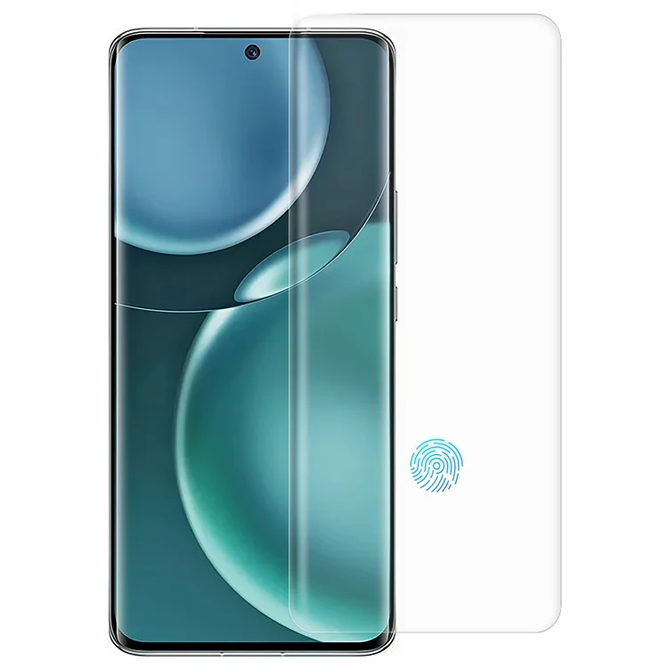 RURIHAI Screen Protector for Honor Magic4 5G / Magic4 Pro 5G 3D Curved Anti-Scratch UV Liquid Tempered Glass Film Support Fingerprint Unlock
