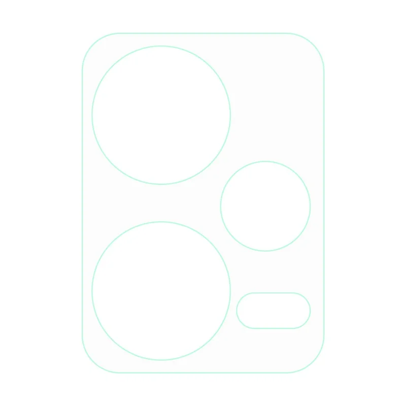 2Pcs  /  Set For Xiaomi Redmi Note 12 Pro+ 5G 3D Arc Edge Camera Lens Protector Full Coverage Tempered Glass Clear Rear Lens Film