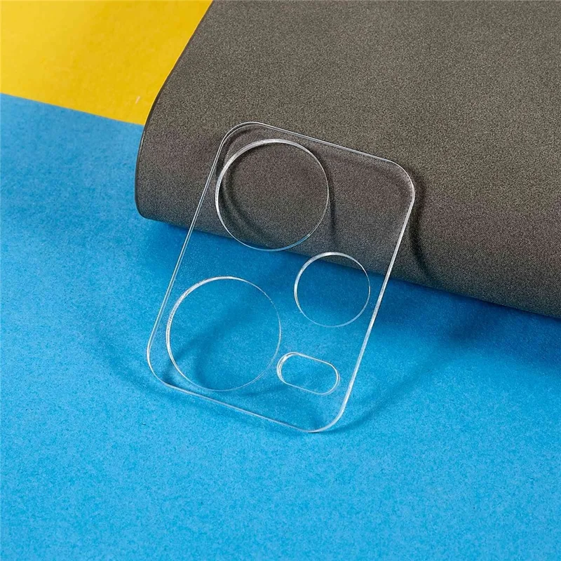 2Pcs  /  Set For Xiaomi Redmi Note 12 Pro+ 5G 3D Arc Edge Camera Lens Protector Full Coverage Tempered Glass Clear Rear Lens Film