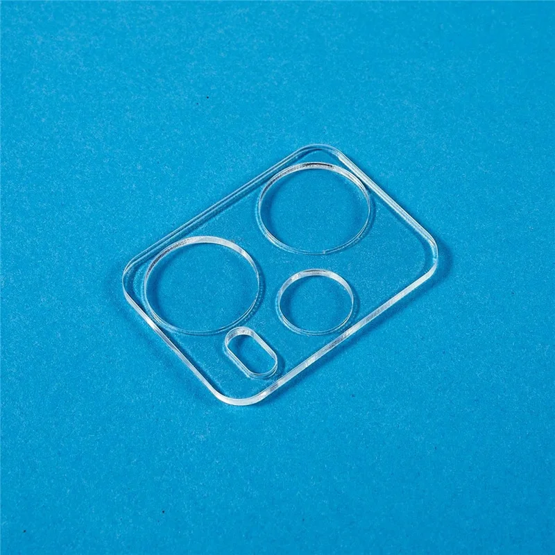 2Pcs  /  Set For Xiaomi Redmi Note 12 Pro+ 5G 3D Arc Edge Camera Lens Protector Full Coverage Tempered Glass Clear Rear Lens Film