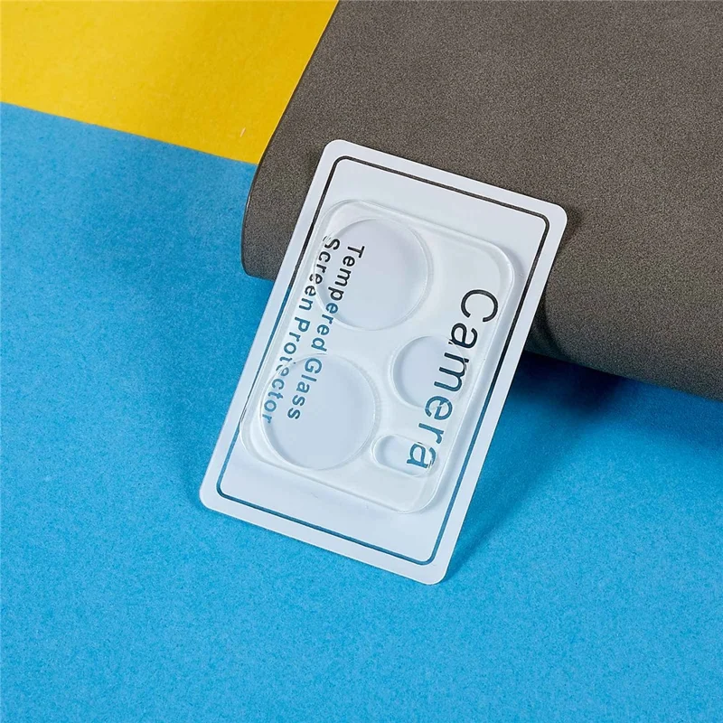 2Pcs  /  Set For Xiaomi Redmi Note 12 Pro+ 5G 3D Arc Edge Camera Lens Protector Full Coverage Tempered Glass Clear Rear Lens Film