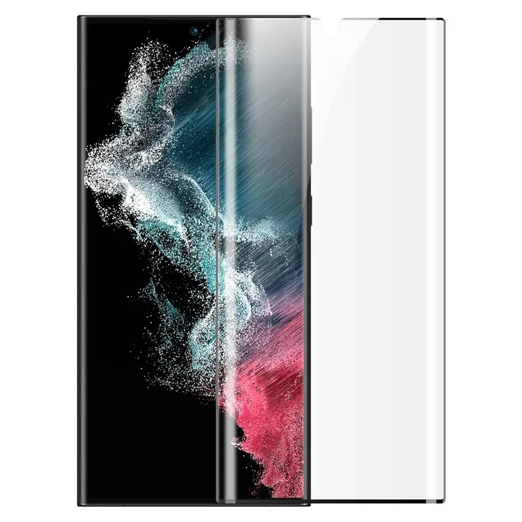 NILLKIN Pour Samsung Galaxy S23 Ultra 2 Pièces / Paquet Film de Protection d'Écran PMMA Pleine Colle 3D Écran Incurvé