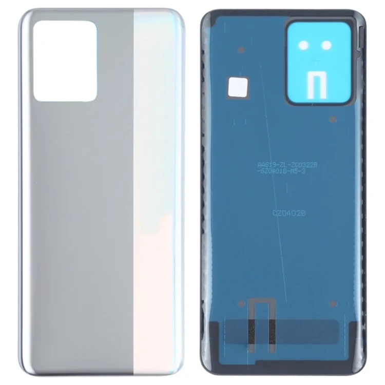 Pour Realme 8 4G Couvercle de boîtier de batterie de rechange - Argent