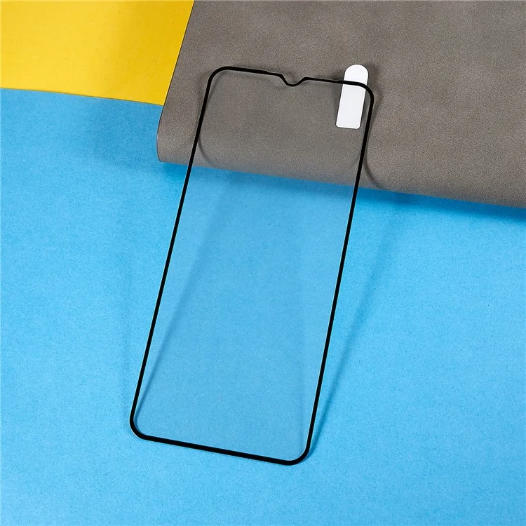 For Huawei nova Y61 4G Tempered Glass Screen Protector Silk Printing Ultra Clear Screen Guard Full Glue Film