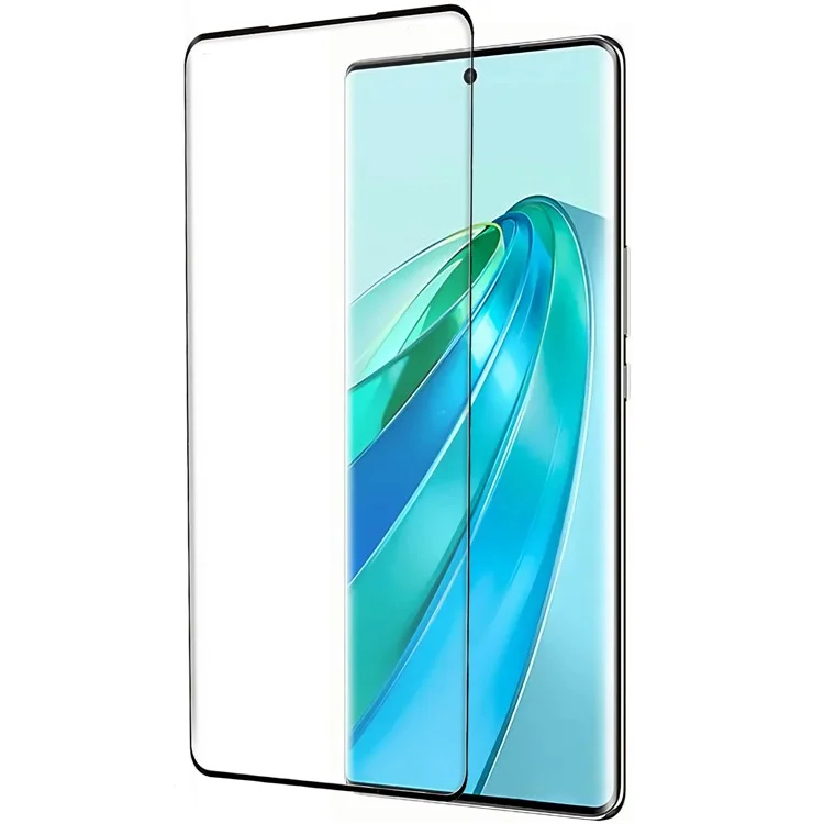 Película de vidrio templado curva 3D para Honor X9a 5G / X40 5G / Magic5 Lite 5G Pegamento lateral que cubre toda la pantalla Protector de pantalla HD antidetonante