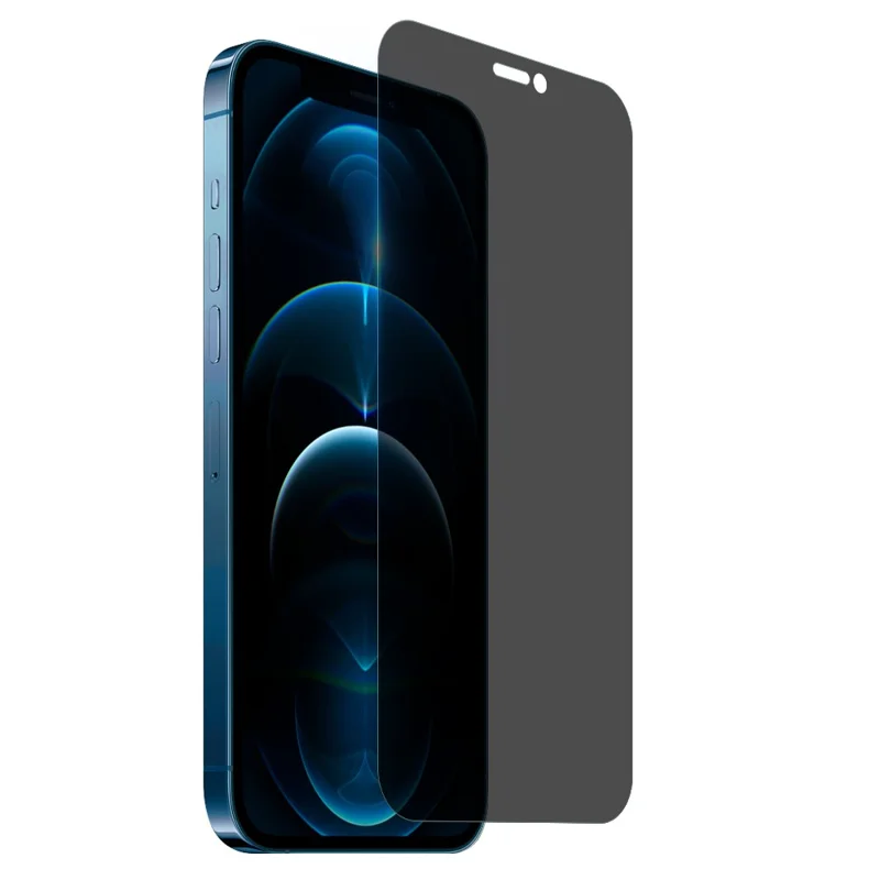 NORTHJO A+ For iPhone 12 Pro / 12 6.1 inch High Transparency Screen Protector 2.5D Arc 28-Degree Anti-Spy 0.3mm Tempered Glass Film