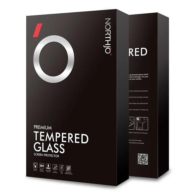 NORTHJO A+ For ZTE nubia Red Magic 8 Pro+ 5G / nubia Red Magic 8 Pro 5G Silk Printing High Aluminum-silicon Glass Screen Protector - Black