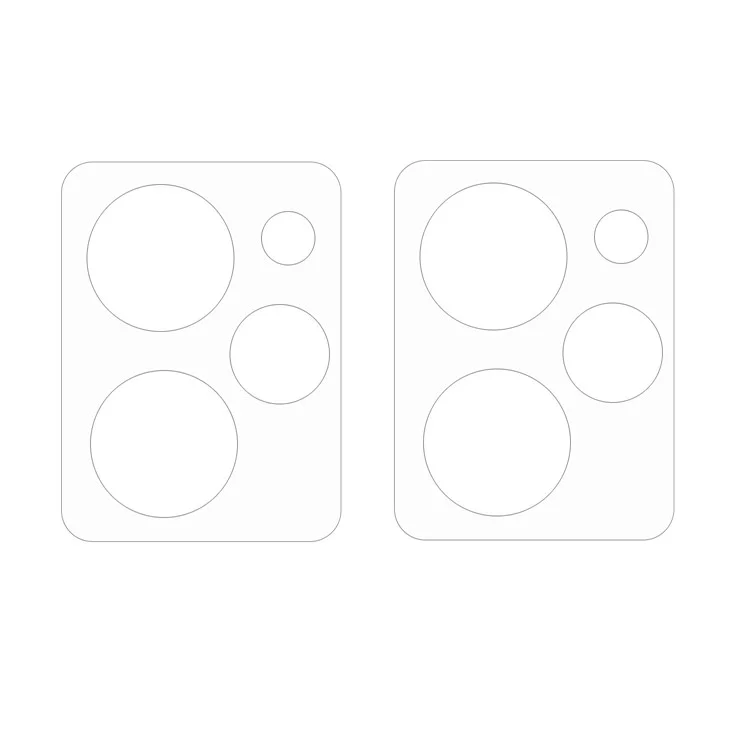 2 pezzi / set per Xiaomi Redmi Note 12 Pro Speed 5G / Poco X5 Pro 5G Protezione della lente della fotocamera 3D Arc Edge HD Clear Tempered Glass Phone Rear Lens Film