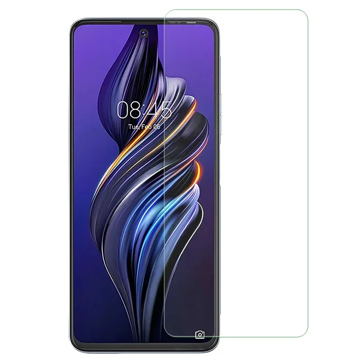 For TECNO Pova 3 4G HD Clear Film, 2.5D Arc Edge Full Coverage Tempered Glass Screen Protector