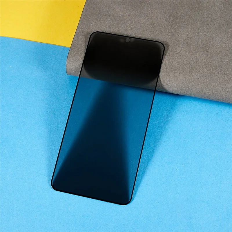 For Samsung Galaxy S22 5G / S23 Full Coverage Silk Printing Anti-Spy Tempered Glass Screen Protector (Support Fingerprint Unlock)