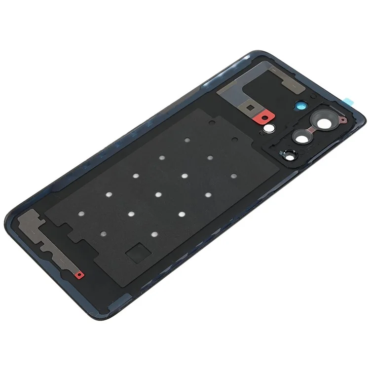 Per OnePlus Nord 2T 5G OEM Battery Housing con Adesivo Sticker + Copertura Obiettivo Fotocamera - Nero