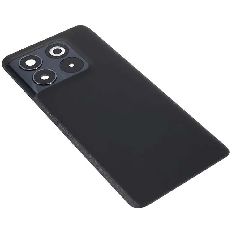 For OnePlus 10T 5G OEM Battery Housing with Adhesive Sticker + Camera Lens Cover - Black