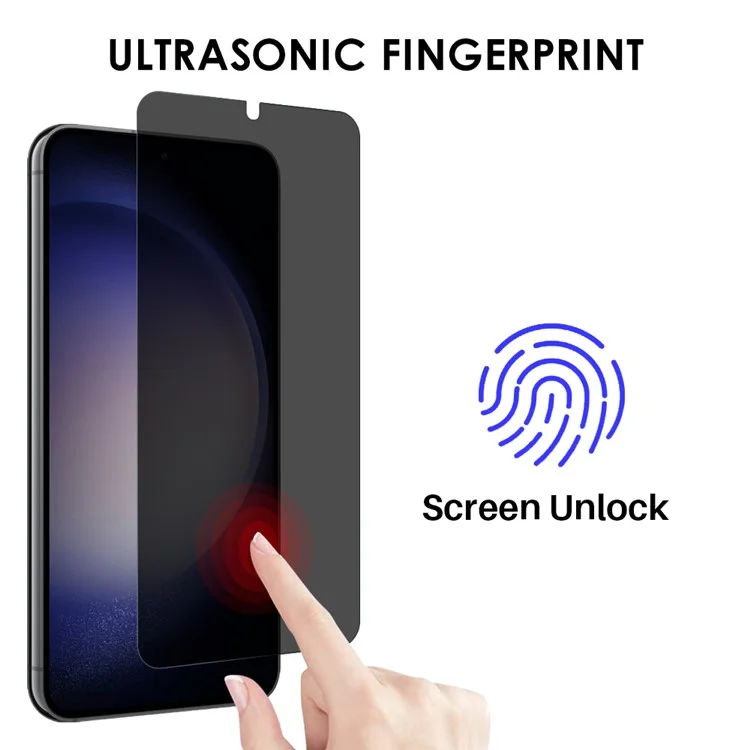 NORTHJO A++ для Samsung Galaxy S22 5G / S23, антишпионская закаленная стеклянная пленка, ультраясная 2,5D 0,3 мм, защитный экран с поддержкой разблокировки отпечатка пальца