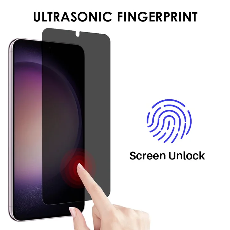 NORTHJO A++ Per Samsung Galaxy S22+ 5G / S23+ Pellicola Protettiva Antiriflesso Schermo 2.5D 0.3mm Vetro Temperato Supporto Sblocco Impronta Digitale