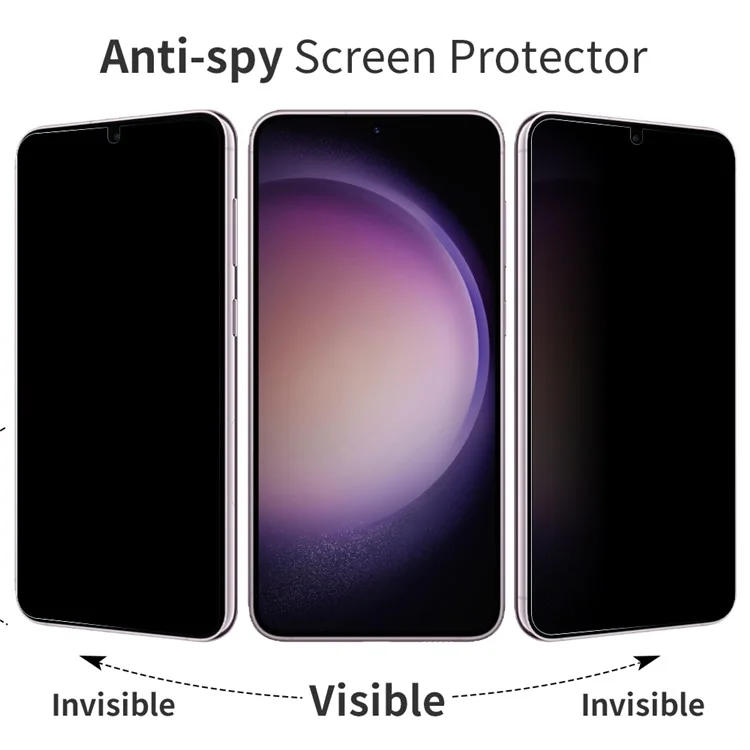 NORTHJO A++ Per Samsung Galaxy S22+ 5G / S23+ Pellicola Protettiva Antiriflesso Schermo 2.5D 0.3mm Vetro Temperato Supporto Sblocco Impronta Digitale