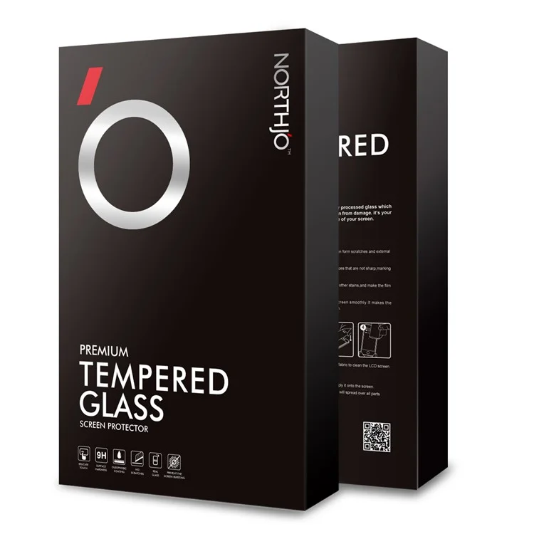 Northjo a + Pour OnePlus 10 Pro 5G / 9 Pro 5G Verre D'écran en Verre Protecteur de Protection Colte 3D Film Ultra Clair Incurvé 3D - Noir