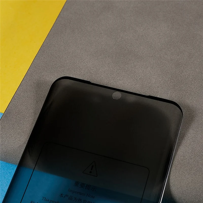 RURIHAI For Huawei P50 Pro 4G Privacy Screen Protector 3D Curved Side Glue Tempered Glass Film Touch Sensitive