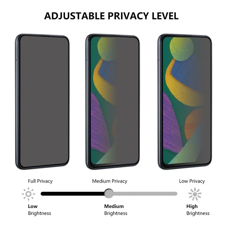 Rurihai Privacy Hydrogel Película Para Huawei P50 Pro 4g, Protector de Pantalla de TPU Flexible Suave a Prueba de Explosión