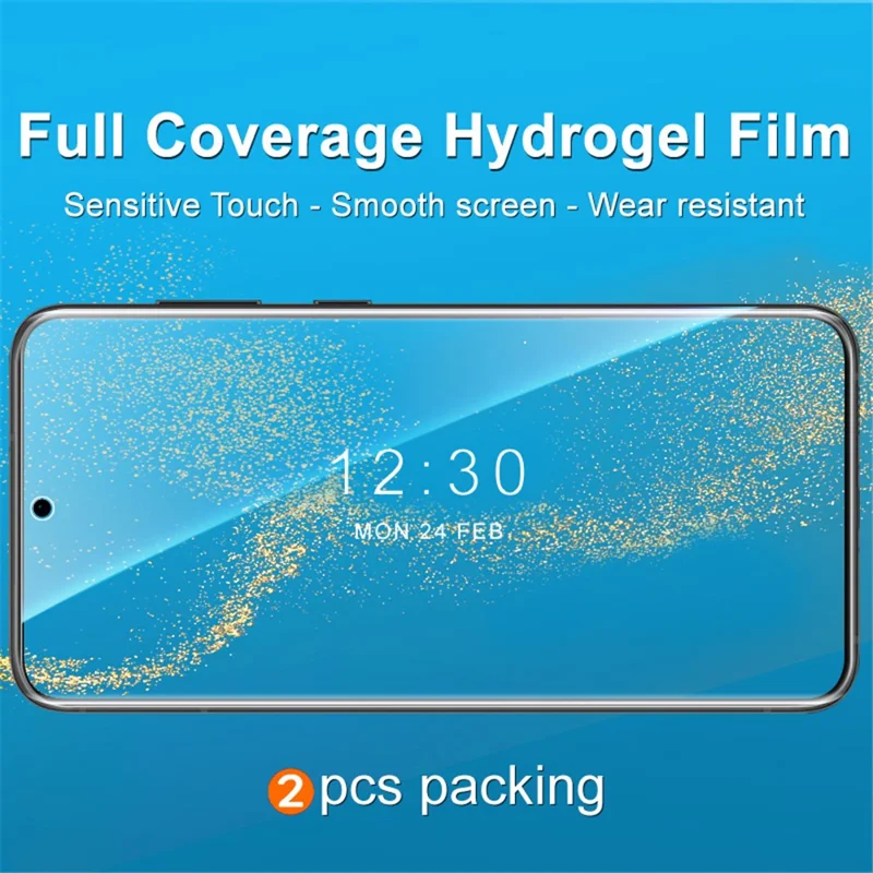IMAK 2Pcs / Set Hydrogel Film III for Samsung Galaxy S22+ 5G / S23+ Soft TPU Phone Screen Film HD Clear Full Screen Protector