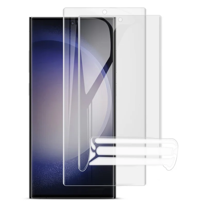 IMAK 2Pcs / Set Hydrogel Film III for Samsung Galaxy S23 Ultra Super Clear Screen Protector Soft TPU Screen Film