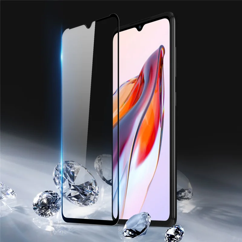 DUX DUCIS til Xiaomi Redmi 11A 4G / 12C 4G fuld skærm beskytter 2.5D flad skærm medium aluminaglas HD klart film