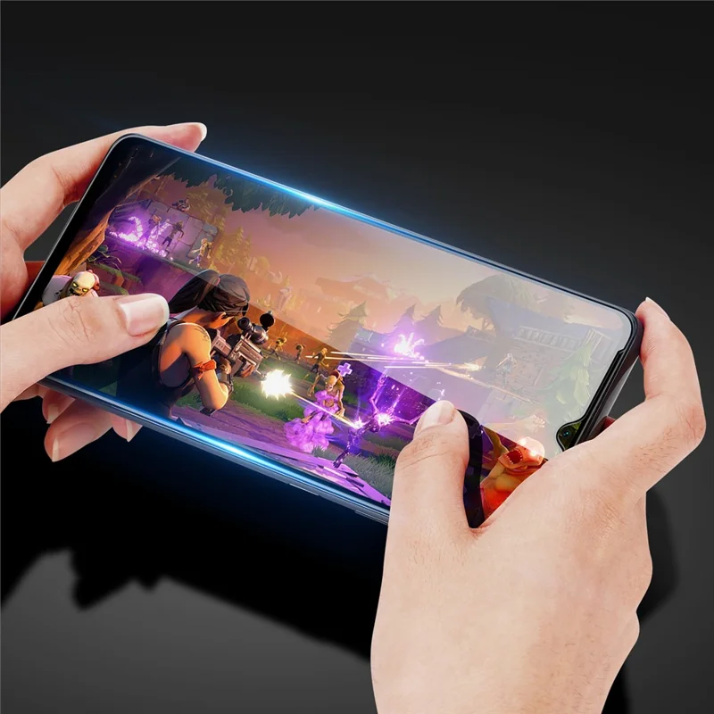 DUX DUCIS til Xiaomi Redmi 11A 4G / 12C 4G fuld skærm beskytter 2.5D flad skærm medium aluminaglas HD klart film