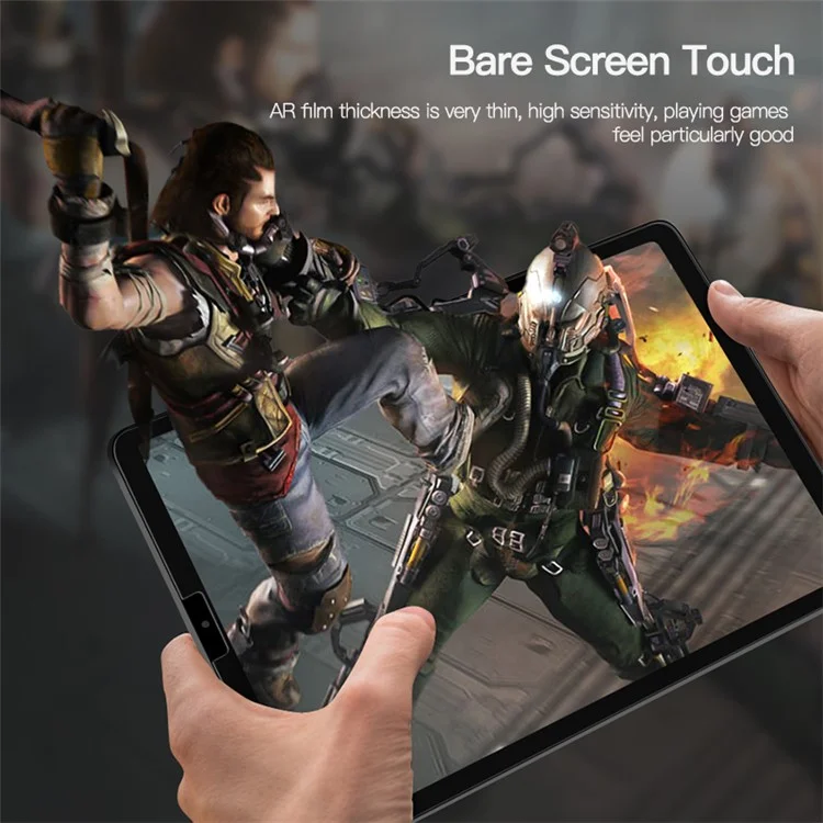 Para iPad Pro 12.9 (2018) / (2020) / (2021) / (2022) Protetor de Tela AR Ultralimpo, Anti-reflexo, Anti-raios Azuis, Película de Tela PET