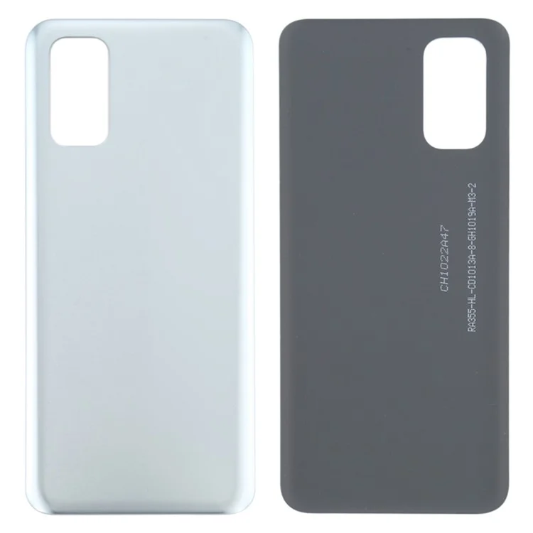 Cubierta de la batería de reemplazo de la parte posterior para Realme V5 5G - Plata