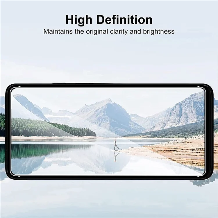 For Motorola Moto G52 4G 2.5D Arc Edge Tempered Glass Film Anti-explosion Fingerprint-free Screen Protector