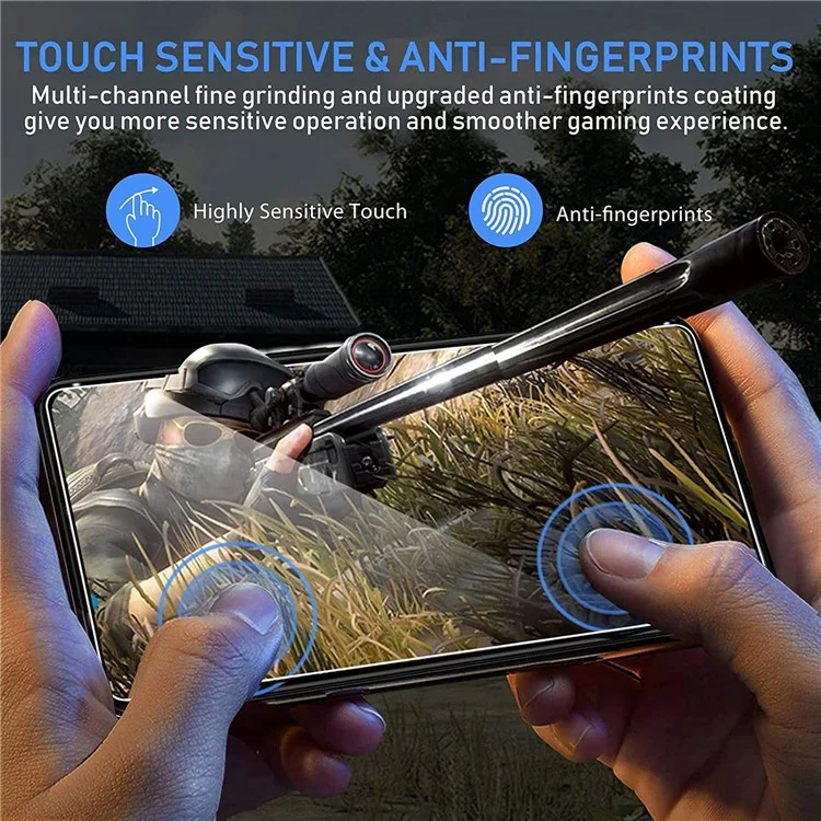 For Motorola Moto G52 4G 2.5D Arc Edge Tempered Glass Film Anti-explosion Fingerprint-free Screen Protector