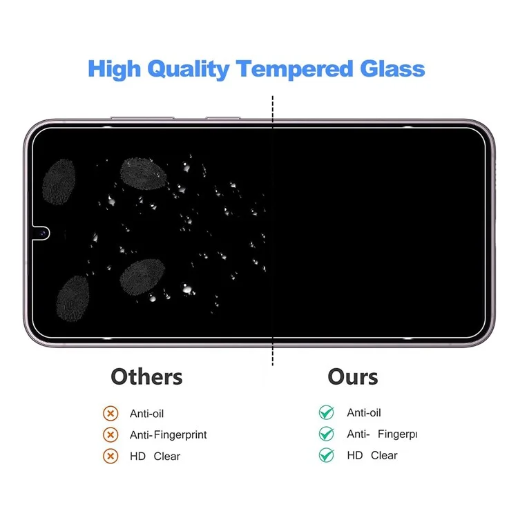 For Samsung Galaxy S23 Tempered Glass Screen Protector Anti-explosion Film + HD Clear Camera Lens Protector