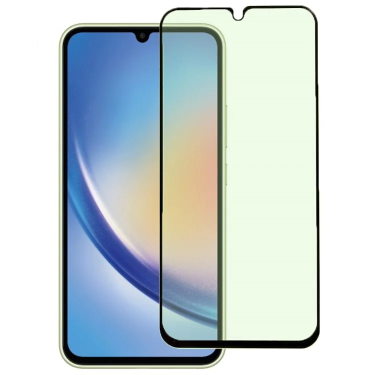 Protetor de tela completa 20D para Samsung Galaxy A34 5G, impressão em seda, cola total, película de vidro temperado HD transparente