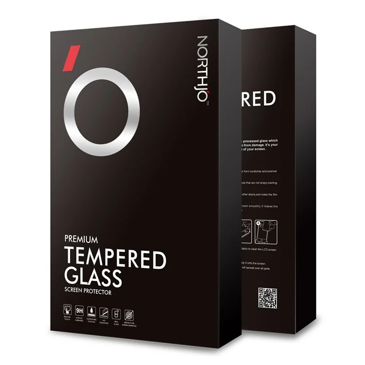 NORTHJO A+ Per Samsung Galaxy S22 Ultra 5G Curved Tempered Glass Screen Protector Side Glue Film (Support Fingerprint Unlock) - Nero