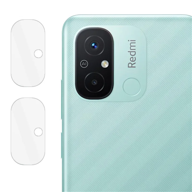 IMAK 2Pcs  /  Set for Xiaomi Redmi 12C 4G Camera Lens Protector HD Clear Tempered Glass Camera Lens Film