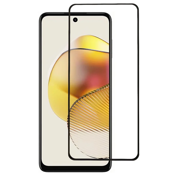 Pour Motorola Moto G73 5G Tempered Glass Film Silk Printing Screen Protector Secondary Hardening
