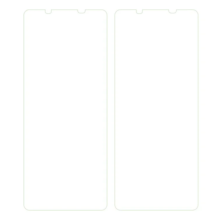 2 piezas / Conjunto para el protector de pantalla del teléfono Sony Xperia 1 V Película de vidrio de aluminio-silicio ultra clara de alta calidad con bordes curvos de 2.5D