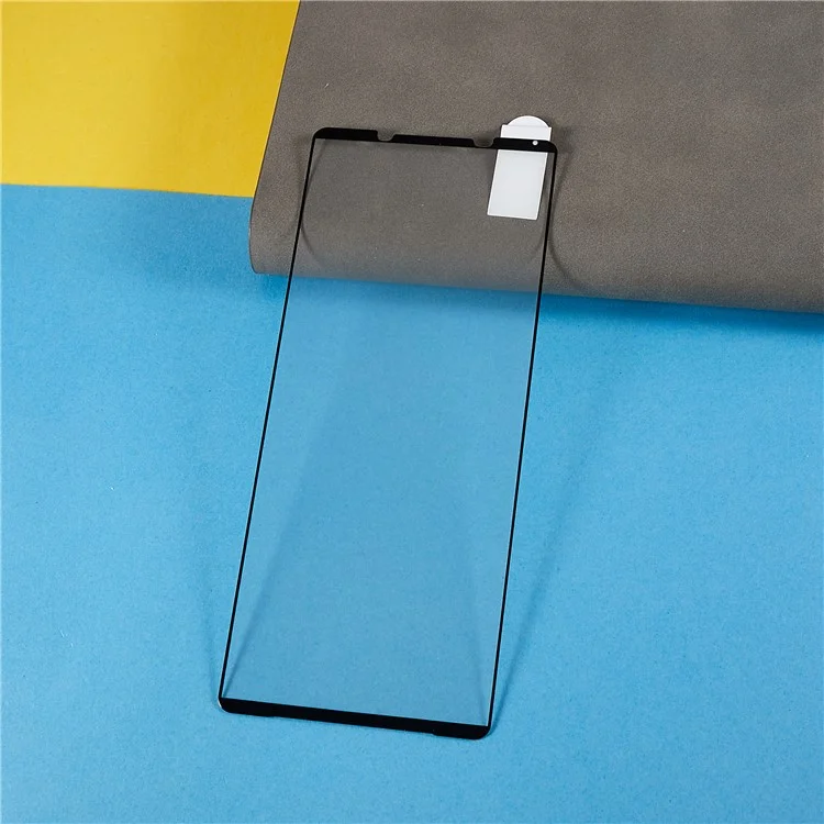 2Pcs / Pack Screen Protector for Sony Xperia 1 V , Silk Printing Black Edge Tempered Glass Film Full Coverage