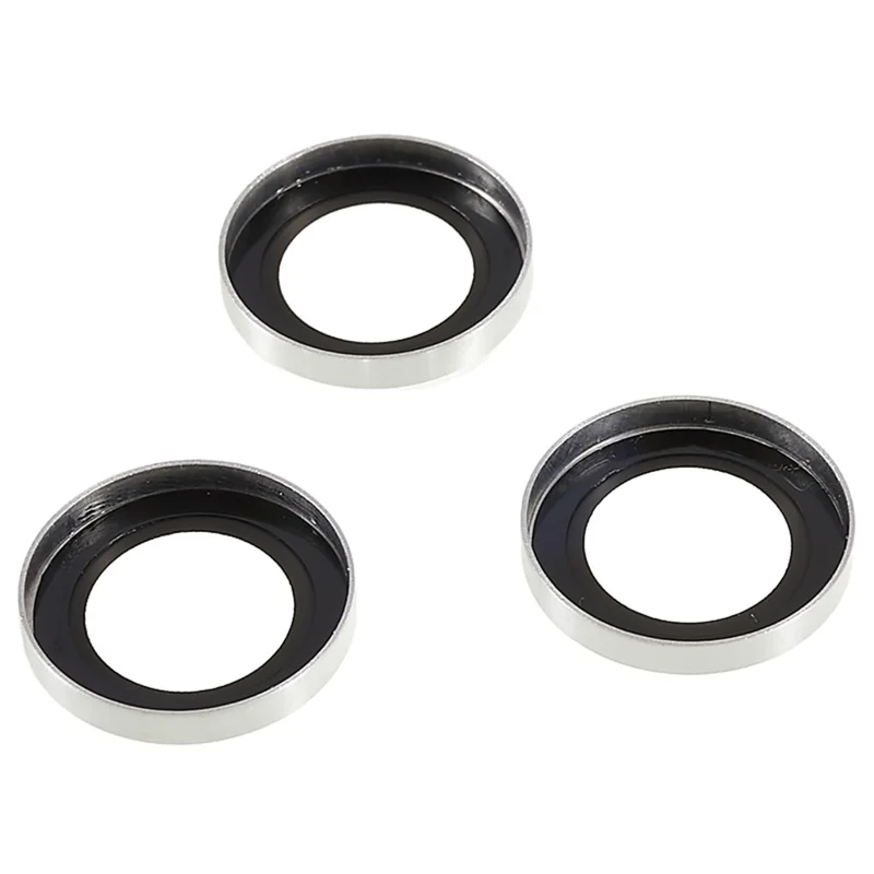 Bling Camera Lens Protector for iPhone 14 Pro / 14 Pro Max , Glitter Metal Frame + Tempered Glass Individual Ring Lens Cover - Multi-Color