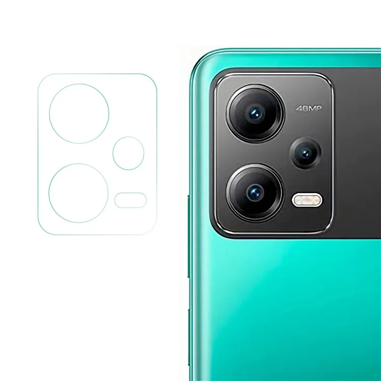Protecteur d'objectif d'appareil photo pour Xiaomi Redmi Note 12 5G (Global) / Poco X5 5G, Film de protection d'objectif de caméra arrière en verre trempé ultra HD