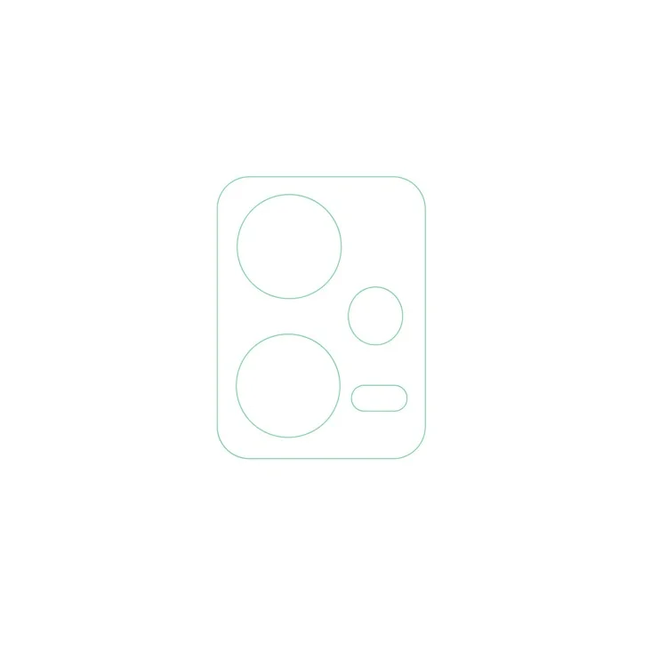 Protecteur d'objectif d'appareil photo pour Xiaomi Redmi Note 12 5G (Global) / Poco X5 5G, Film de protection d'objectif de caméra arrière en verre trempé ultra HD