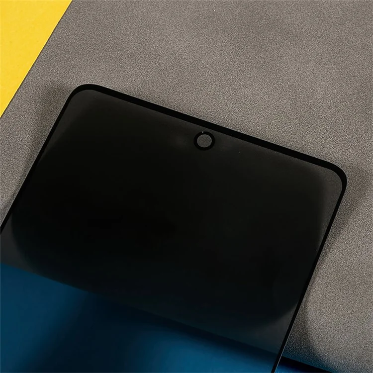 Para Samsung Galaxy A54 5G Anti-spy High Aluminium-silicon Glass Film Full Glue Silk Printing Full Screen Protector
