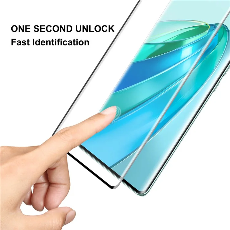 ENKAY HAT PRINCE 2 Pack Screen Protector for Honor X9a 5G / Magic5 Lite 5G Hot Bending 3D Curved Tempered Glass Film Support Fingerprint Unlock