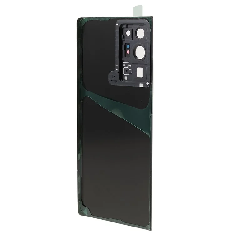Para Samsung Galaxy Note20 Ultra 5G Capa da Bateria Traseira com Anel da Câmera e Tampa da Lente de Reposição Peça Sobressalente (sem Logotipo) - Preto