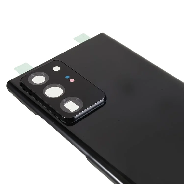 Para Samsung Galaxy Note20 Ultra 5G Capa da Bateria Traseira com Anel da Câmera e Tampa da Lente de Reposição Peça Sobressalente (sem Logotipo) - Preto