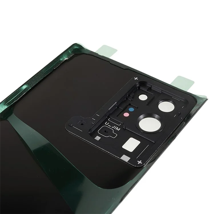 Para Samsung Galaxy Note20 Ultra 5G Capa da Bateria Traseira com Anel da Câmera e Tampa da Lente de Reposição Peça Sobressalente (sem Logotipo) - Preto