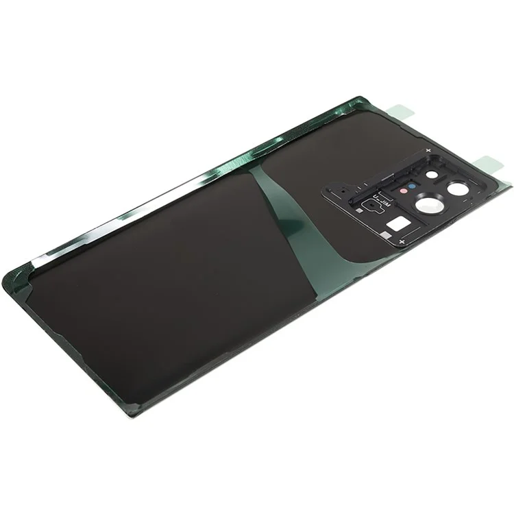 Para Samsung Galaxy Note20 Ultra 5G Capa da Bateria Traseira com Anel da Câmera e Tampa da Lente de Reposição Peça Sobressalente (sem Logotipo) - Preto