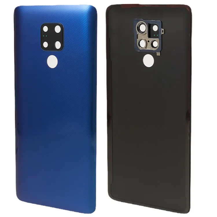Для Huawei Mate 20 X задняя крышка батарейного отсека с кольцом объектива камеры и запасной деталью (без логотипа) - синий
