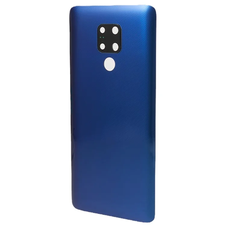 Для Huawei Mate 20 X задняя крышка батарейного отсека с кольцом объектива камеры и запасной деталью (без логотипа) - синий